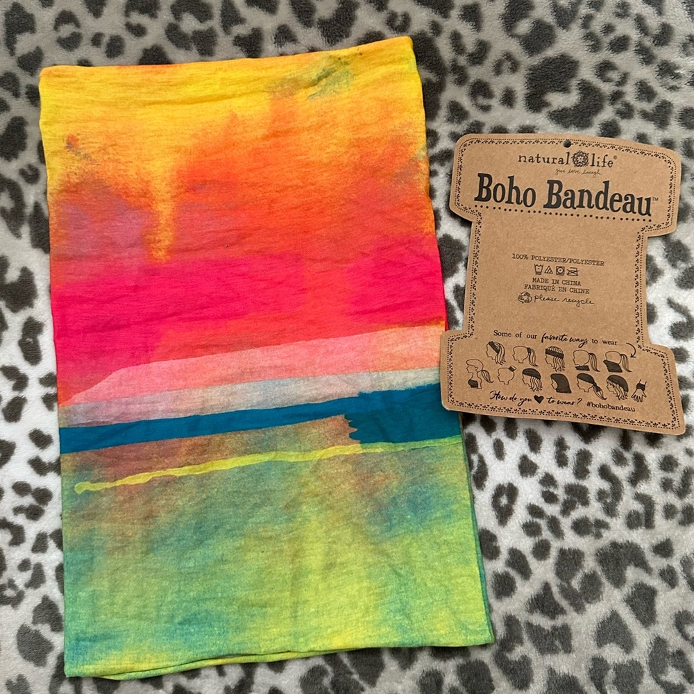 Natural Life Boho Bandeau in Rainbow Sorbet - Picture 4 of 13